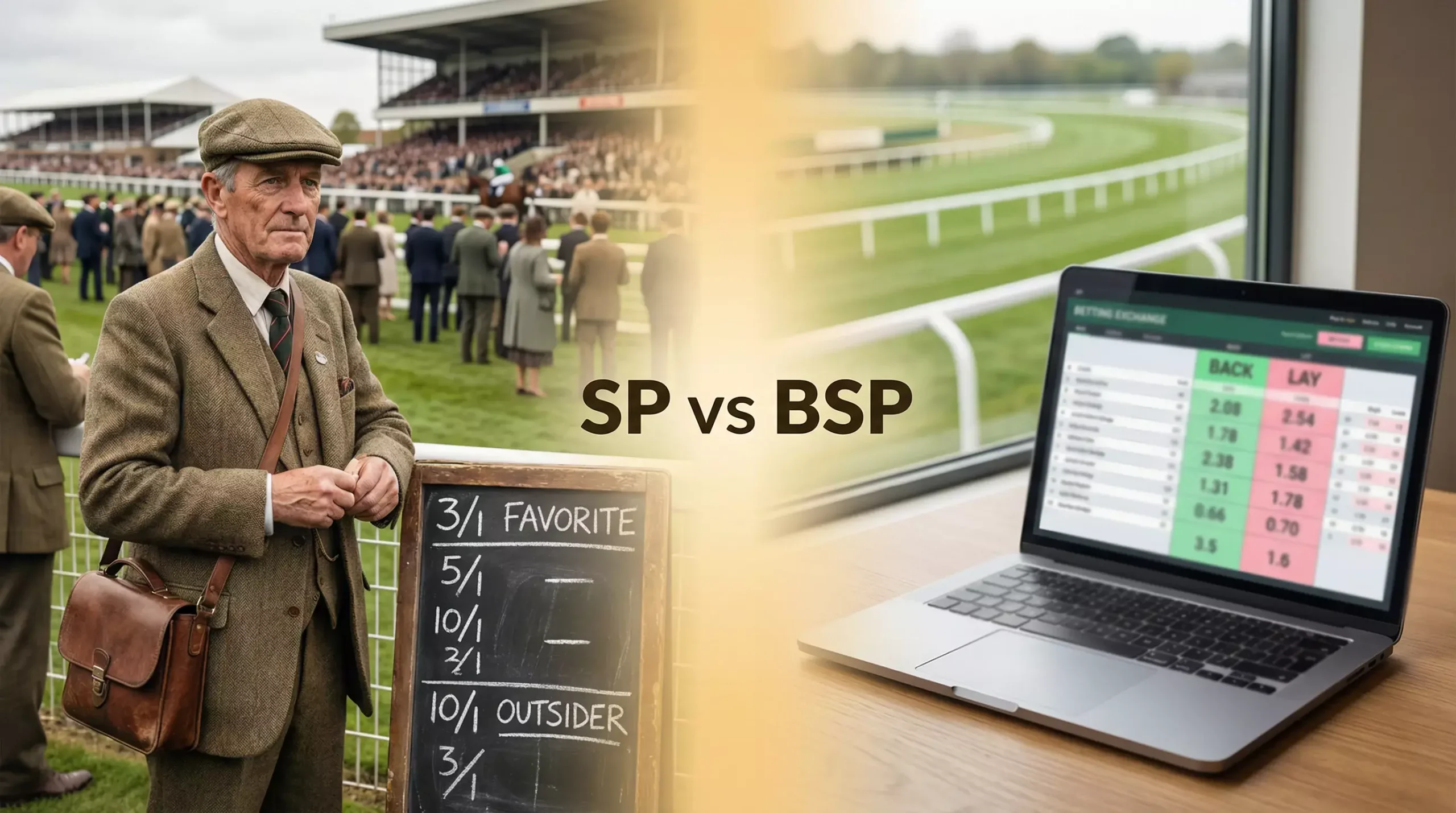 SP vs BSP starting price comparison for UK horse racing